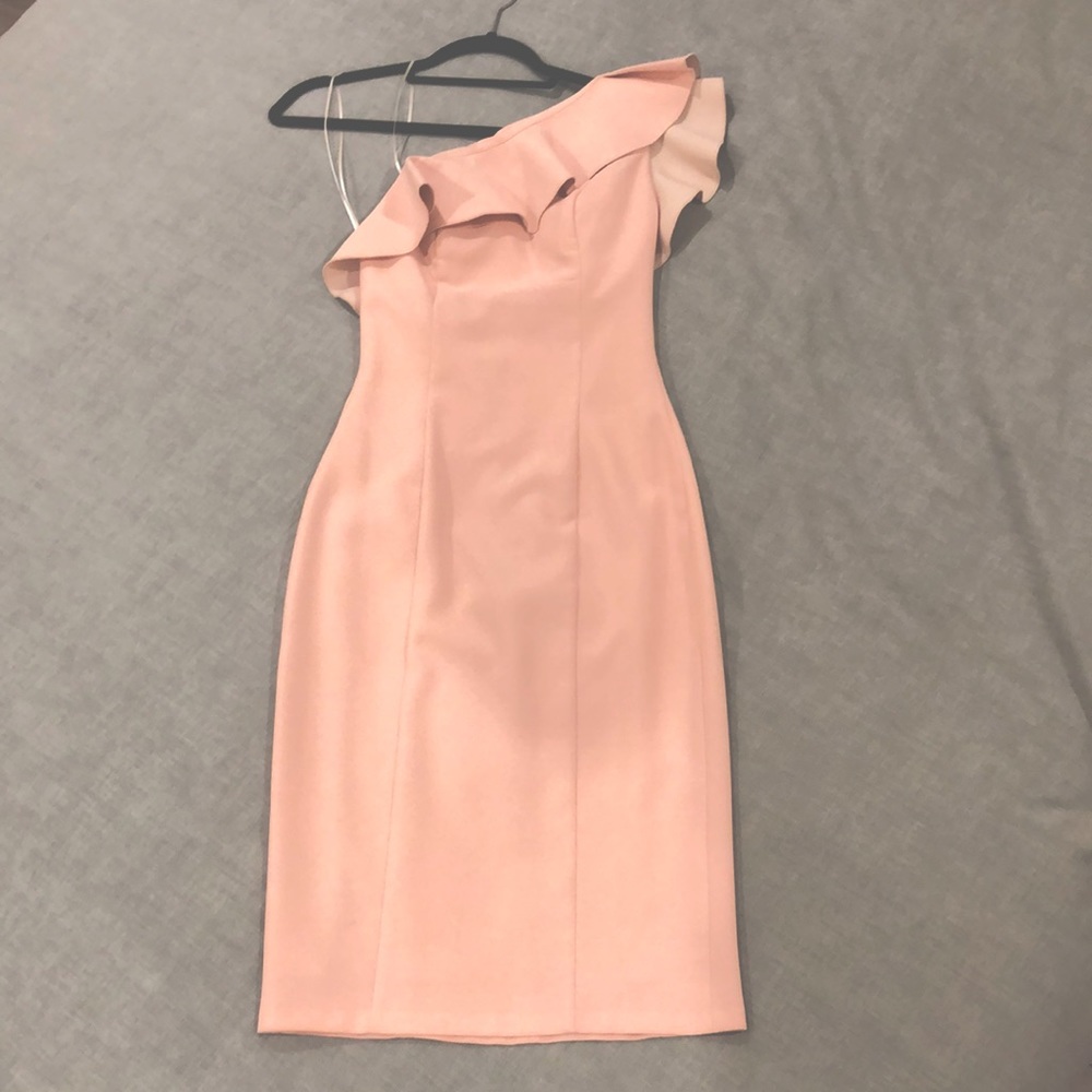 Designer Blush Cocktail Dress